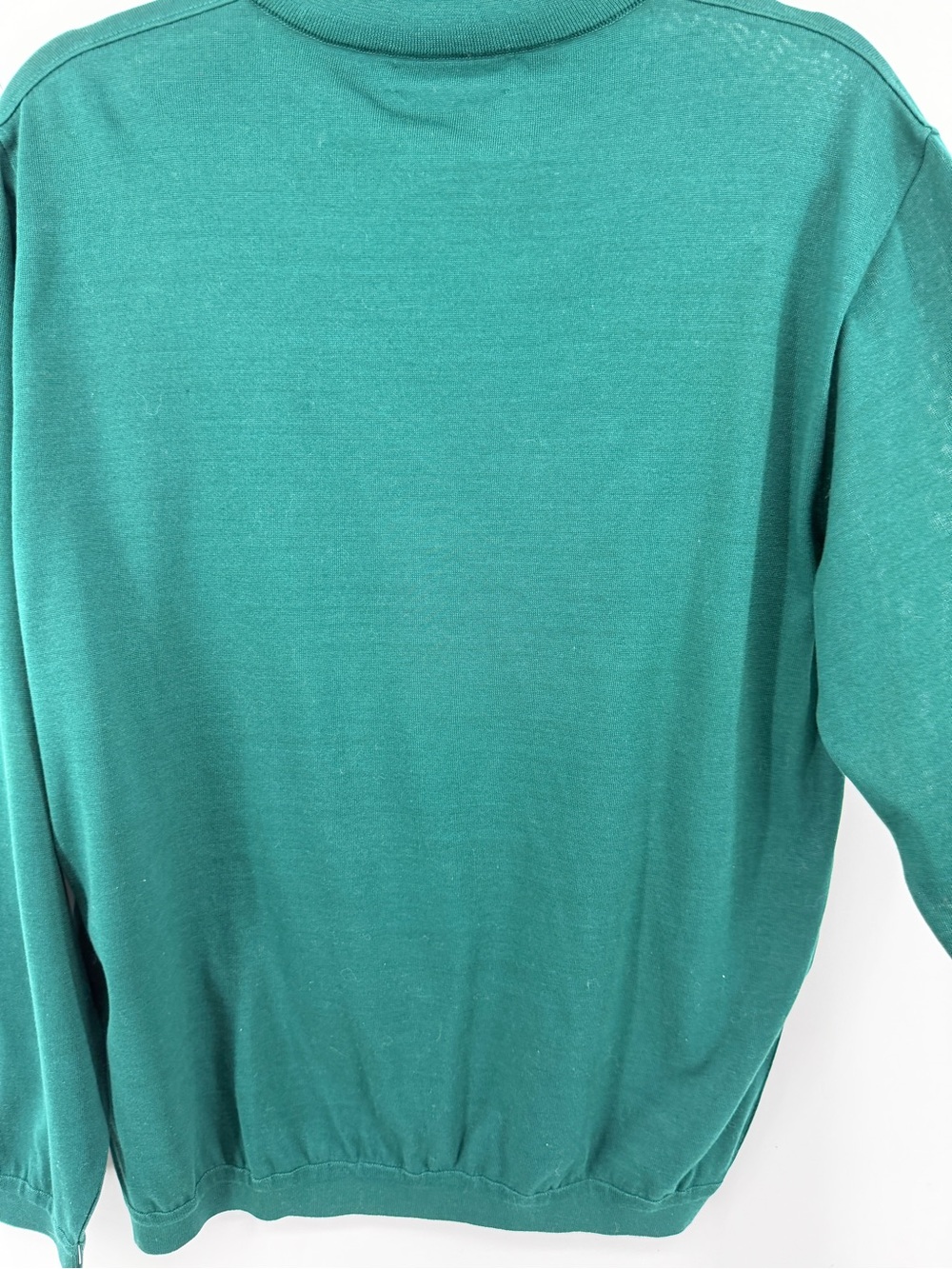 St. Croix Grandpacore Quiet Luxury Preppy Crewneck Sweater in Green SzL - Picture 9 of 11
